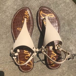 Sam Edelman cream sandals